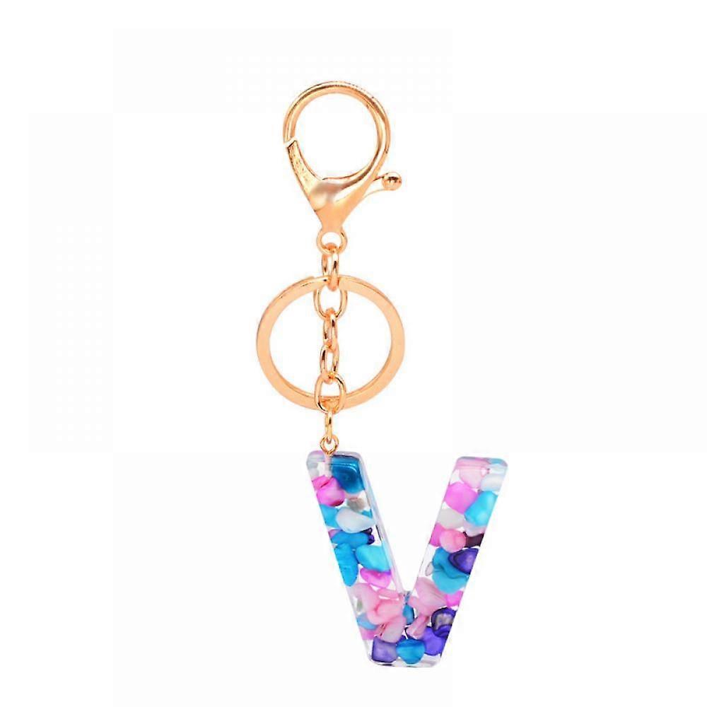 1PCS Keychain Multicolor Letter A - Z Initial Letter Resin Keychain , Accessories Cute Premium Bag Charm