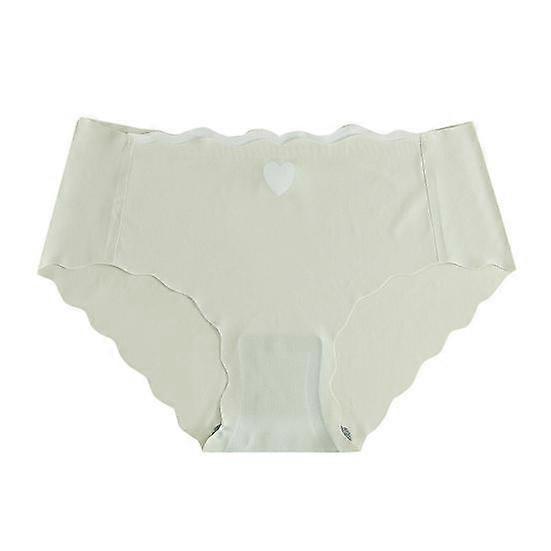 Women Underpants Seamless Ice Silk Solid Color Soft Breathable Mid Waist Moisture-wicking Elastic Anti-septic Butt-lifted Lady Briefs Sports