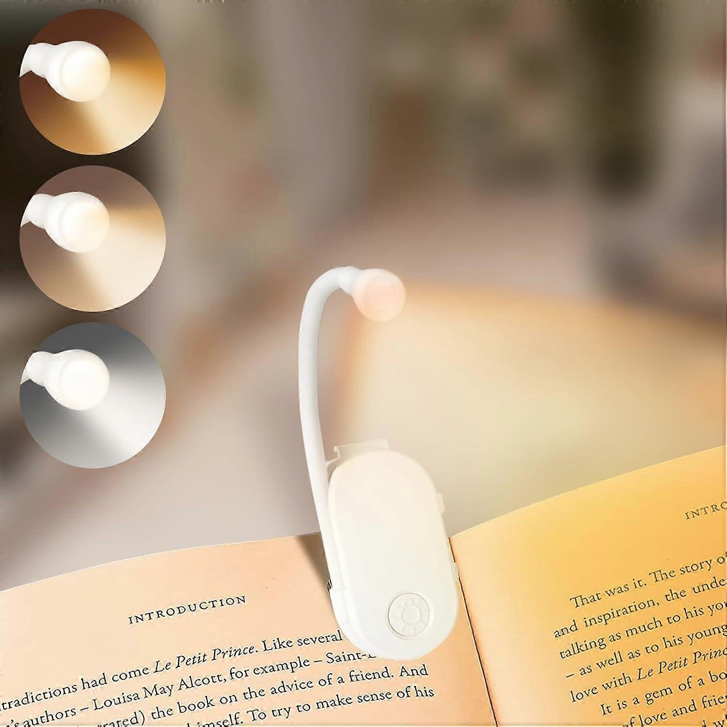 Clip-on Reading Light, LED Reading Lamp, 360 Clip-on Lamp, Adjustable Brightness