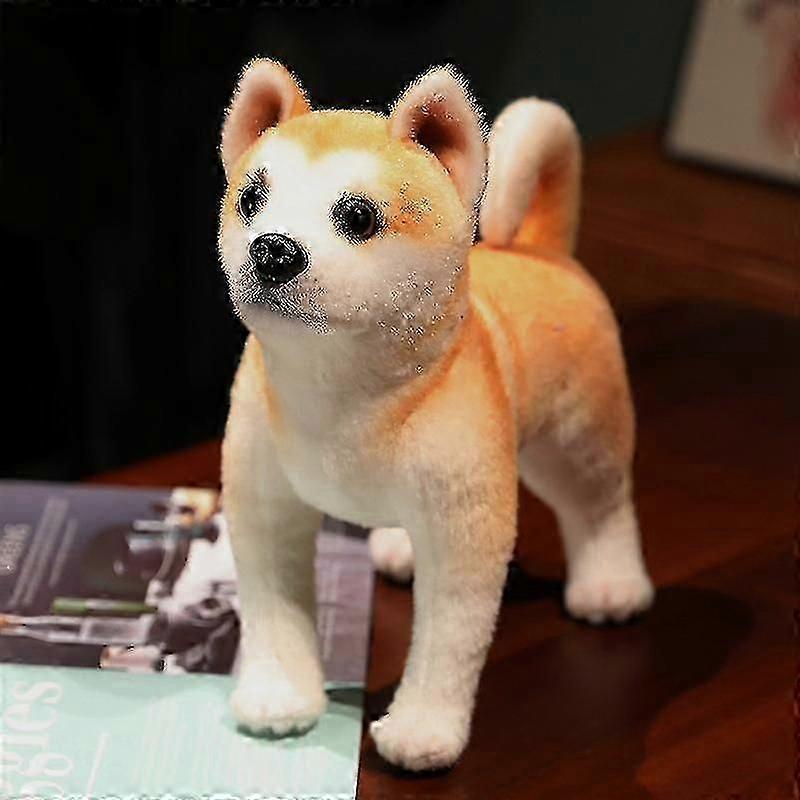 25/30cm Reallife Akita Dog Plush Toy Γεμιστό Lifelike Shiba Inu Dog Puppy D,pcy