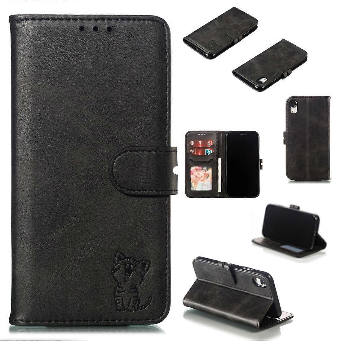 For iPhone XR Leather Protective Case