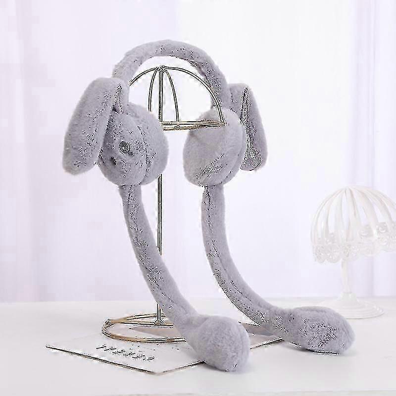 Plush Earmuffs Rabbit Ears Movable Ears Winter Warm Ear Protection
