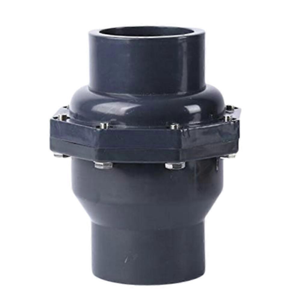 Metric pressure pipe (DN20 Φ25mm) double connection PVC swing check valve