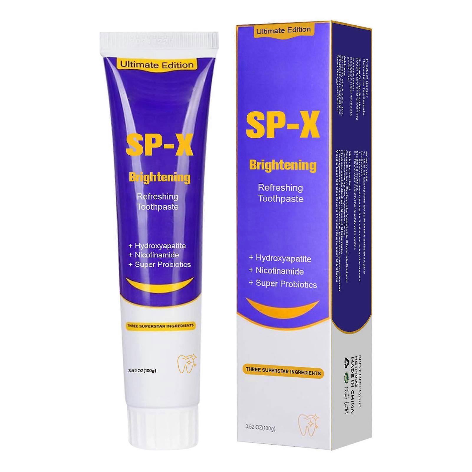 Sp-X Whitening Toothpaste SP-X Triple White Toothpastes Prevent Teeth Yellowing Fresh Breath Fluoride Toothpaste