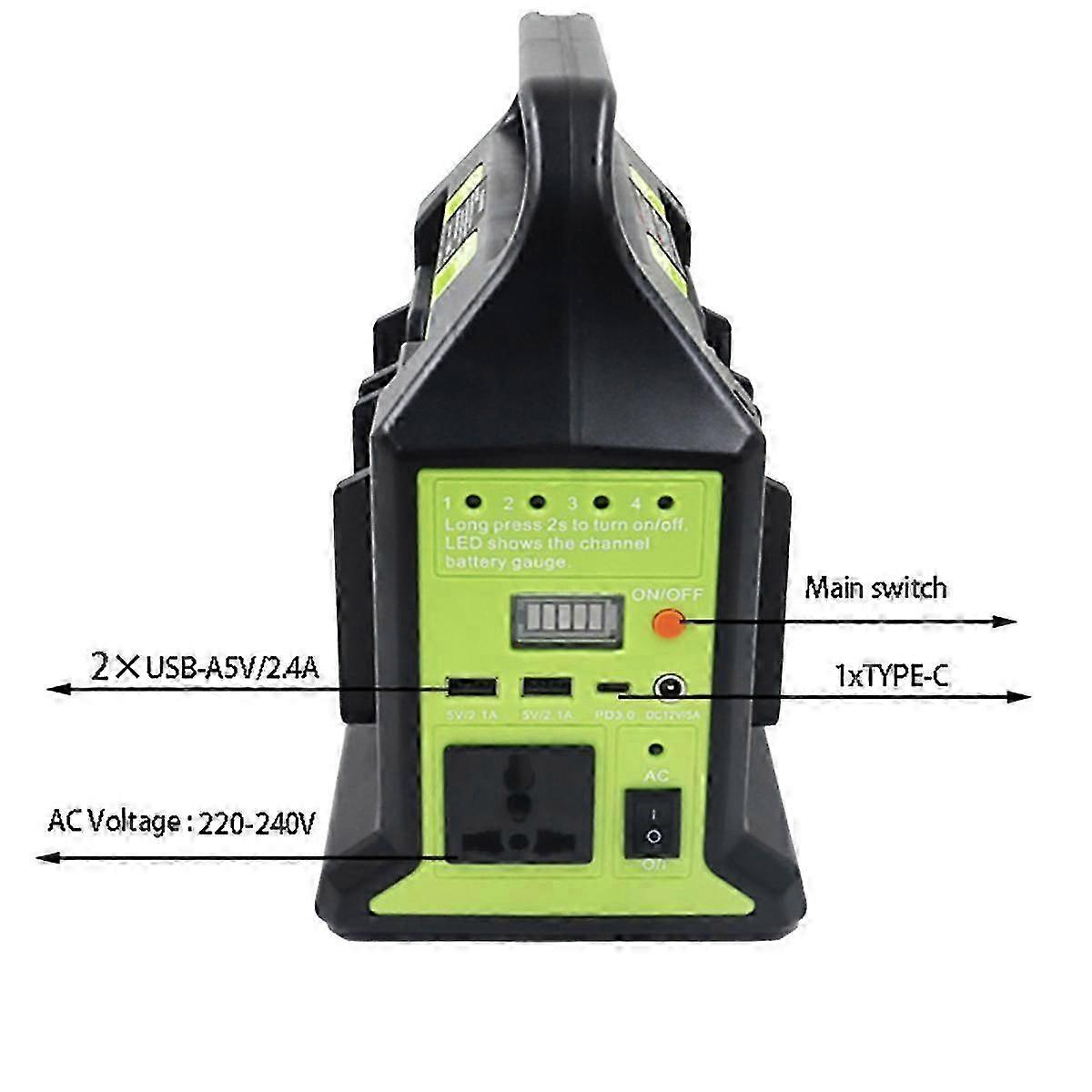 220V Inverter LED Work Light Spotlight Lamp for Lithium Battery