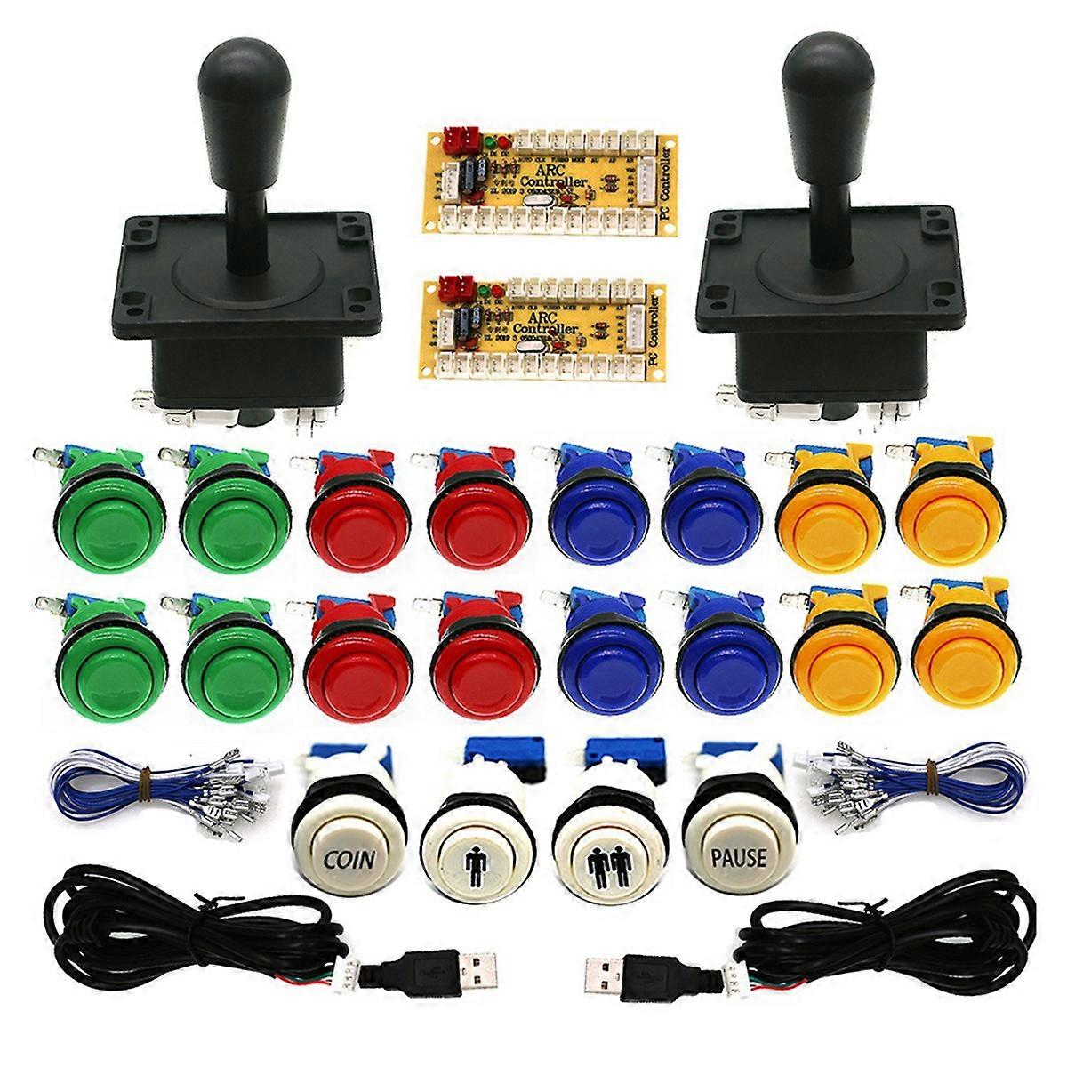 For Arcade Game DIY Kit USB Board Controller for Pc Zero Delay US Style 8 Way Joystick C