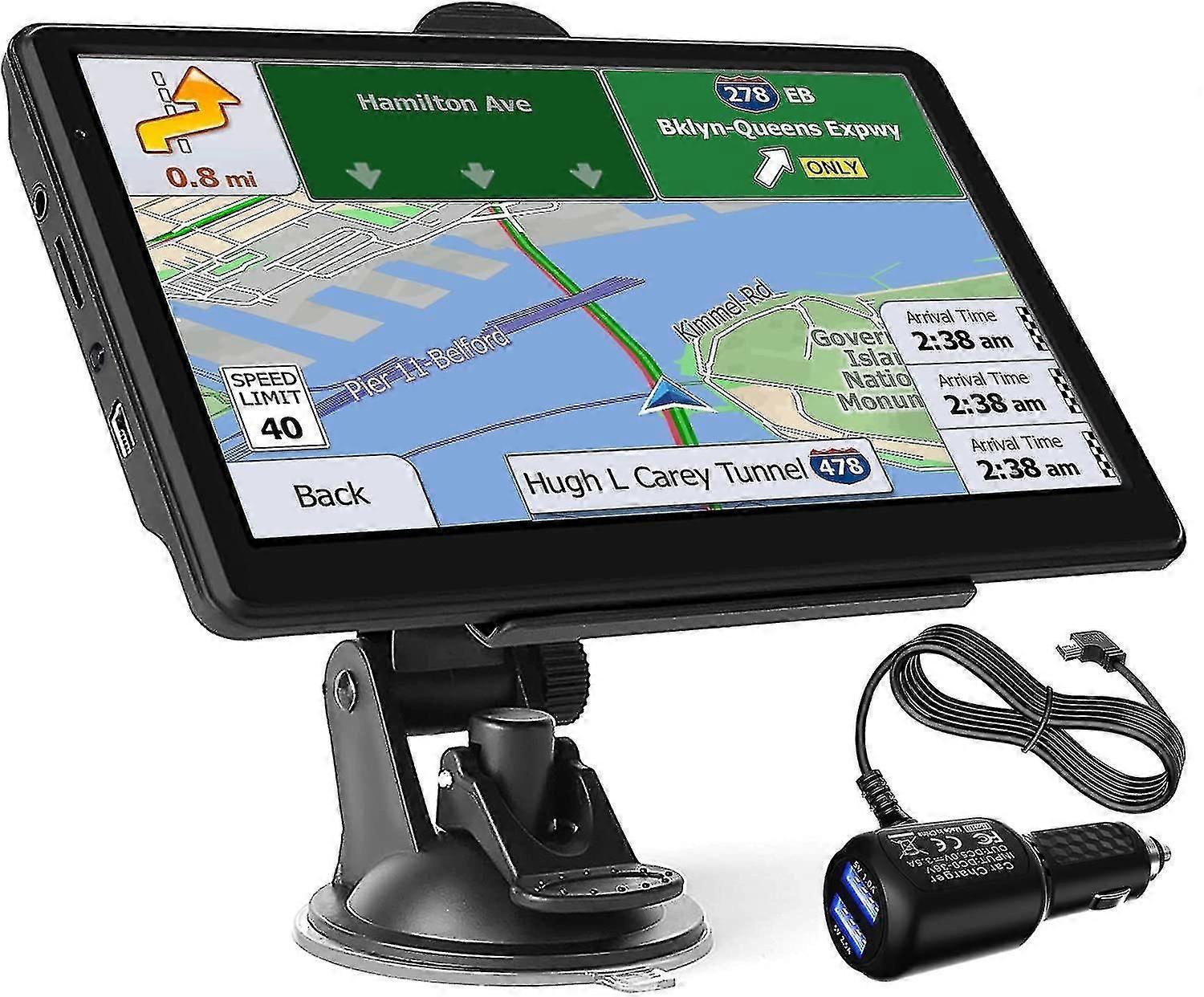 Car/Truck Gps Navigation, 2022 Map 7 Inch Touch Screen 8g 256m Voice Broadcast Navigation System Wit
