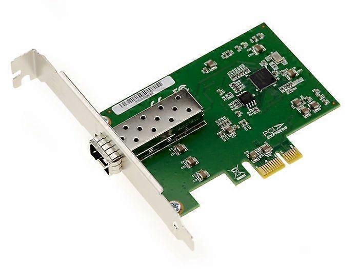 KALEA-INFORMATIQUE PCIe 1x netværksfiber 1G Gigabit Lan Ethernet SFP LC med INTEL WG I210AS CHIPSET