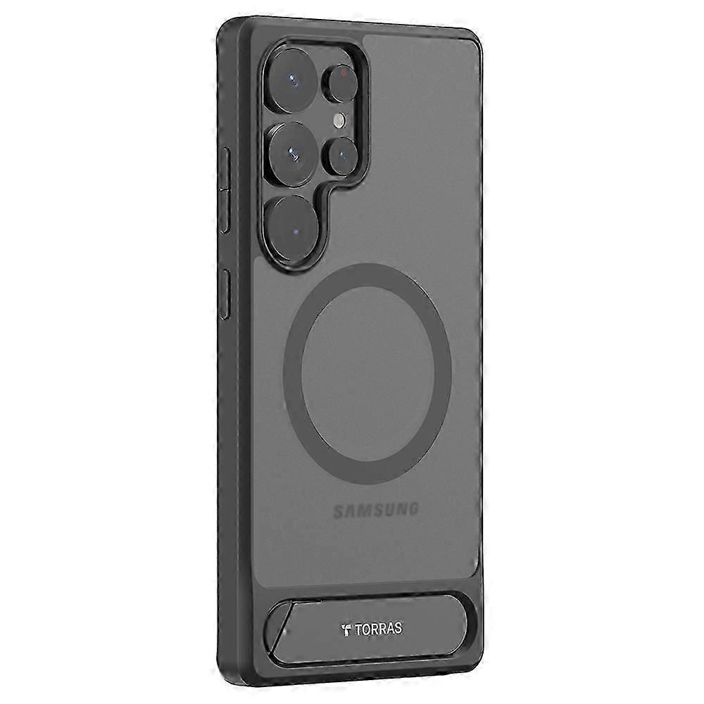 TORRAS For Samsung Galaxy S25 Ultra Case Kickstand TPU+PC Phone Cover Compatible with MagSafe