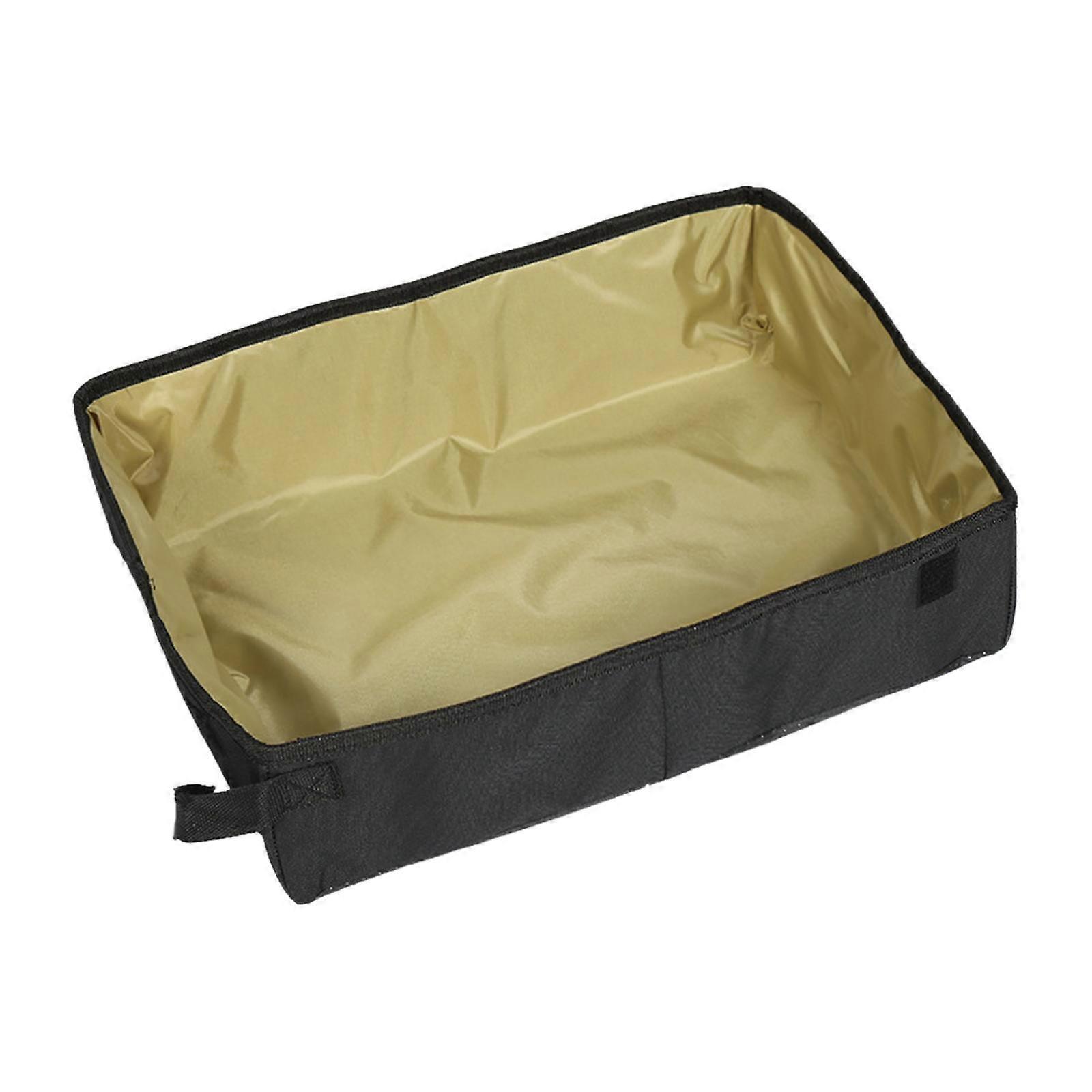 Portable Cat Litter Carrier Collapsible Box Yellow