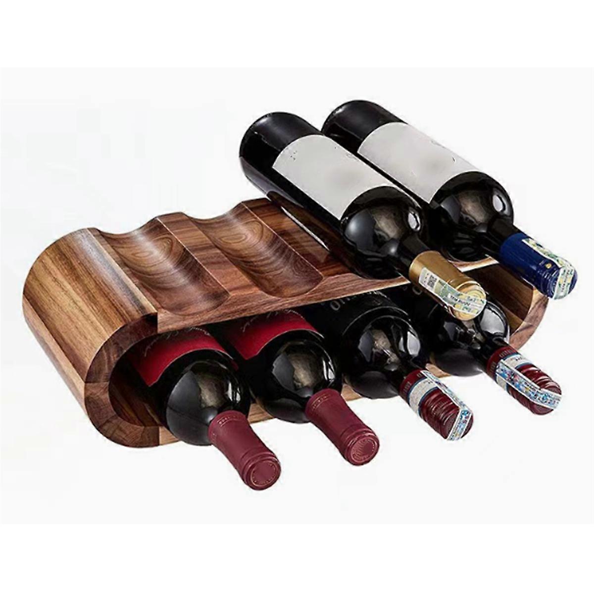 Double Layered Wine Rack Wine Bottle Display Rack Ornaments Restaurant Bar Tabletop European Style R