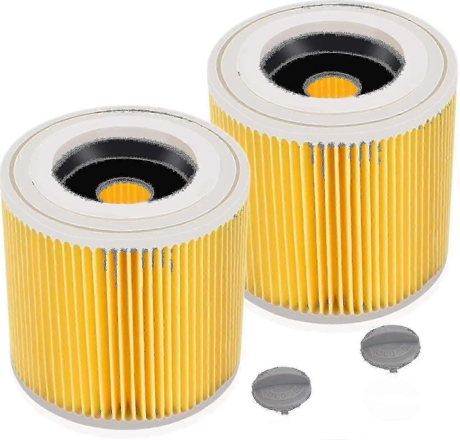 2 Pack Premium Cartridge Filter Compatible with Kärcher WD3 Series
