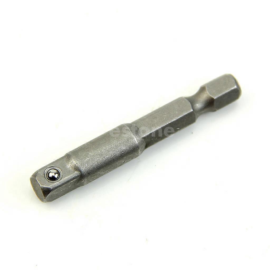 1/4" Power Drill Bit Driver Hex Socket Bar Wrench Adapter Extension Silver