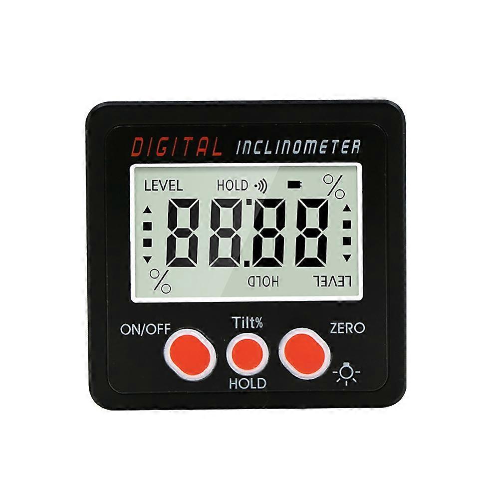 Digital Angle Finder, Aluminum Frame, Magnetic, ± 0.2° Accuracy