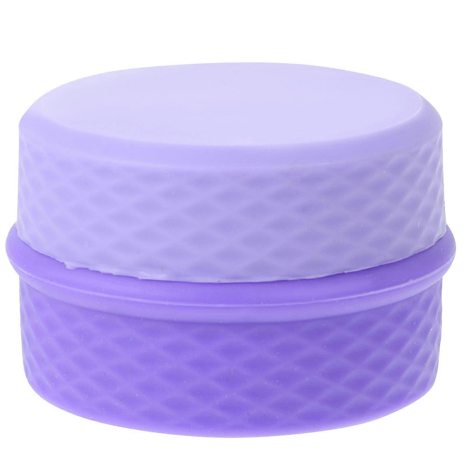 1 Set Empty Cream Storage Box Silicone Makeup Containers Empty Silicone Cream Jars with Spoon