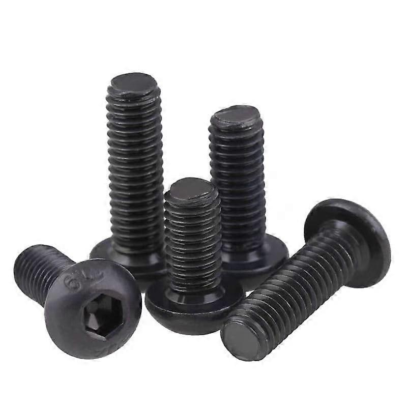 Screw Bolt,Furniture Connector Bolts,10pcs Hex Socket Cap Button Head Machine Screws Black High Tensile Grade 10.9