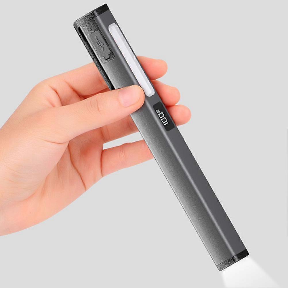 Super Bright Led USB Rechargeable Pen Pocket Torch Lamp free post