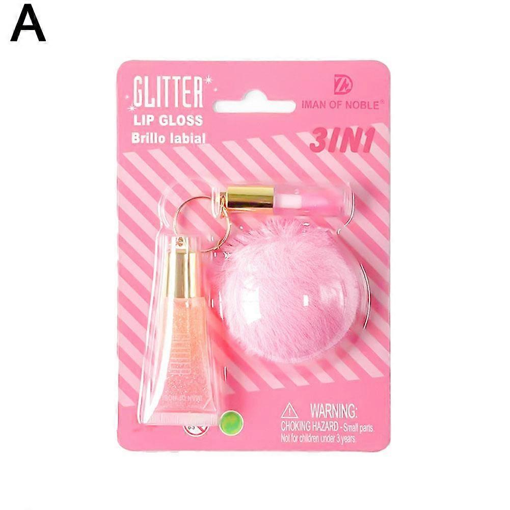 12ml Lip Gloss Pendant with Lightweight Moisturizing Formula Multiple Colors for On-the-Go Makeup and Bag Charm