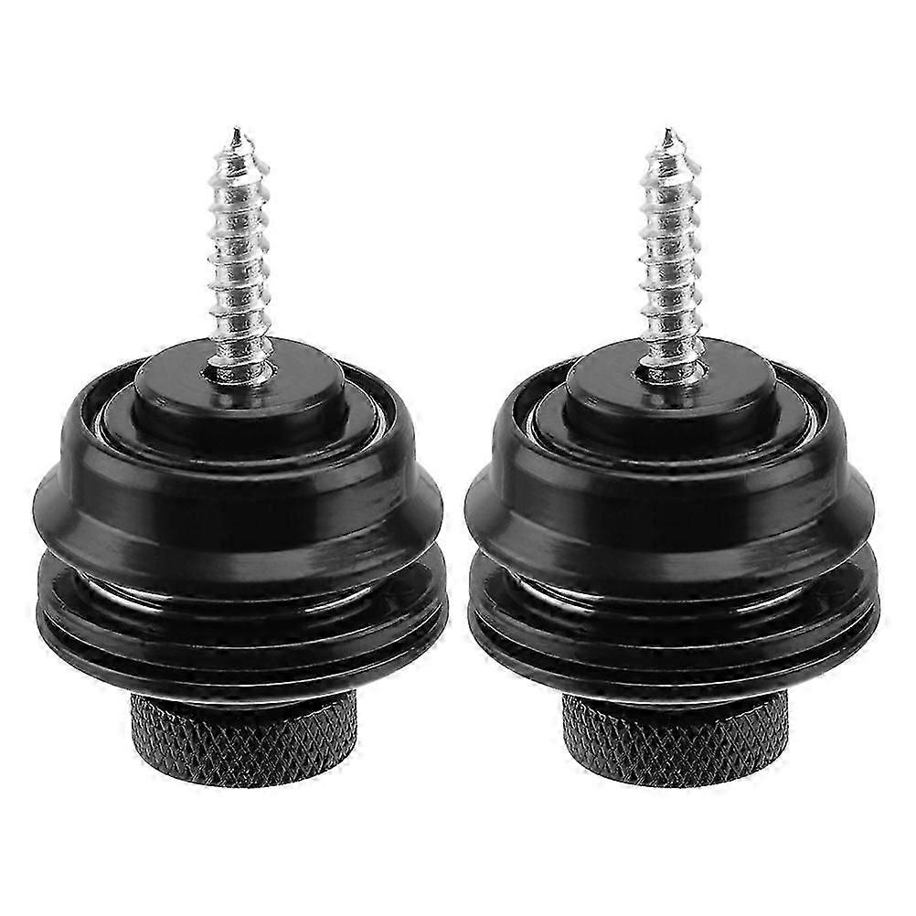 2pcs Guitar Strap Locks Metal Guitar Strap Lock Buttons Retainer System Guitar Strap Locks