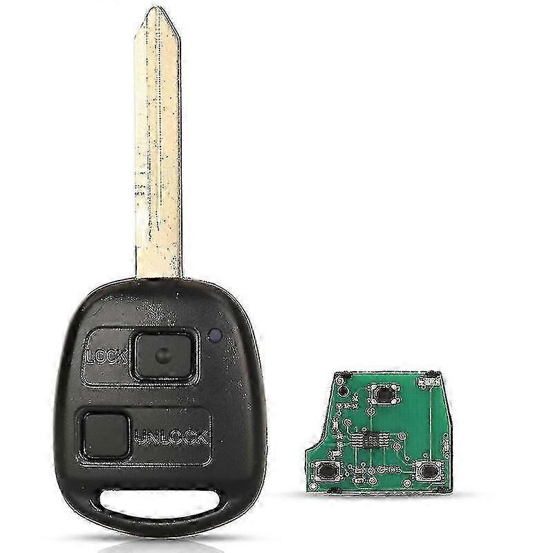 433mhz 4d70/ 4c Chip 89071-0d030 2/3 Button Remote Key Fob For Toyota Yaris Avensis 2003 - 2011