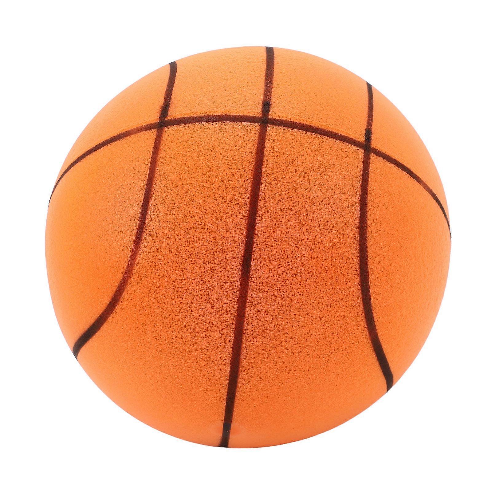 Silent PU Highly Elastic Inflation Free Funny Improve Hand Eye Coordination Quiet Bounce Basketball for Home Apartment