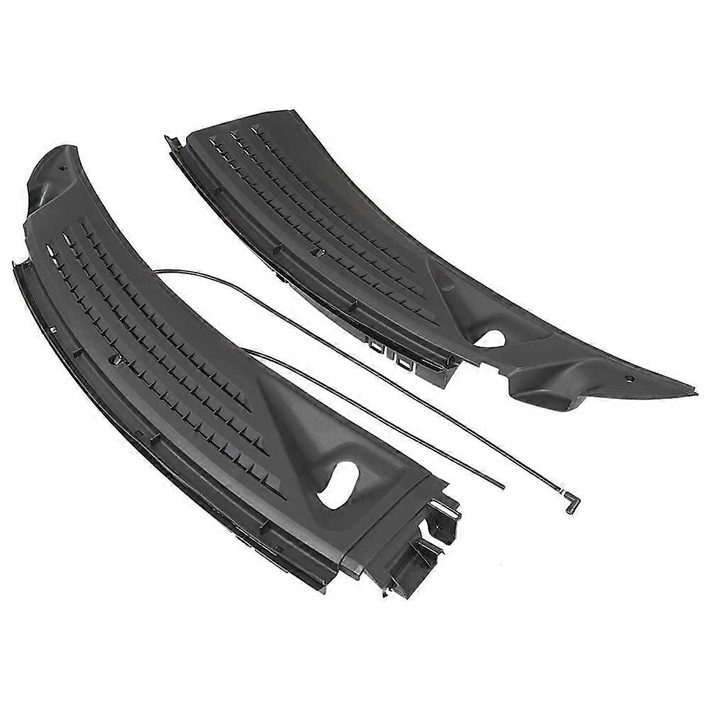 Windshield Wiper Cowl Panel Grille Set Right Left Fits BL3Z15022A68A (Black, Plastic),Our product quality assurance is very strict