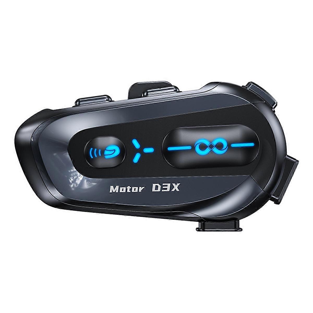 Motorcycle Bluetooth Helmet Headset Half-Duplex Intercom IP56 Waterproof Intelligent Voice Assistant Soft+Hard Mic