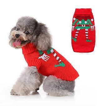 Dog Christmas Sweaters Pet Winter Knitwear Xmas Clothes Classic Warm Coats Sweater for Puppy