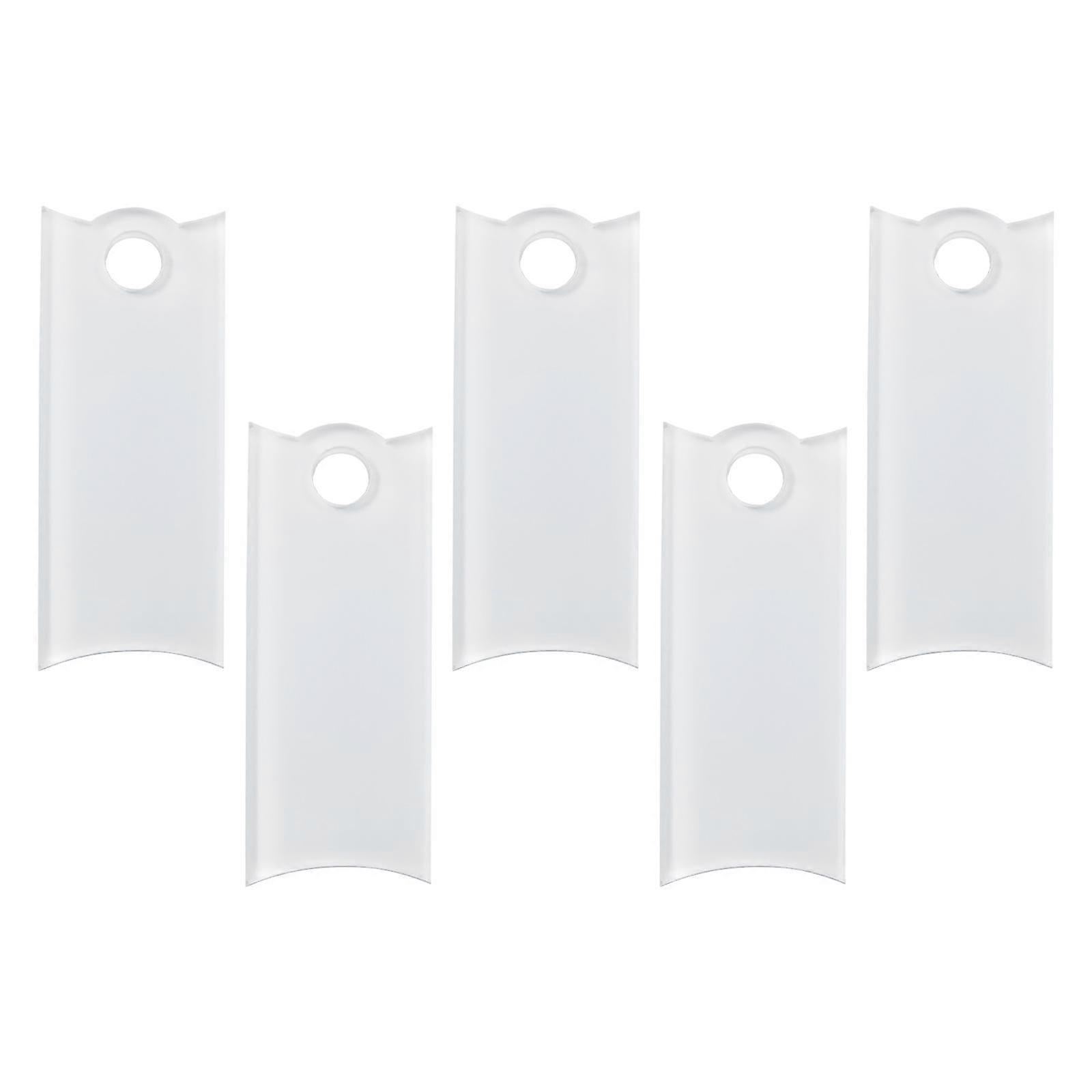 6 Pieces Sublimation Name Plates Blanks Multifunctional DIY Identify Label Work