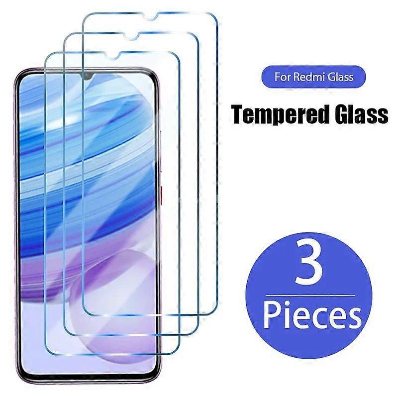 3Pcs Tempered Glass for Redmi 9c Nfc Screen Protector Glass