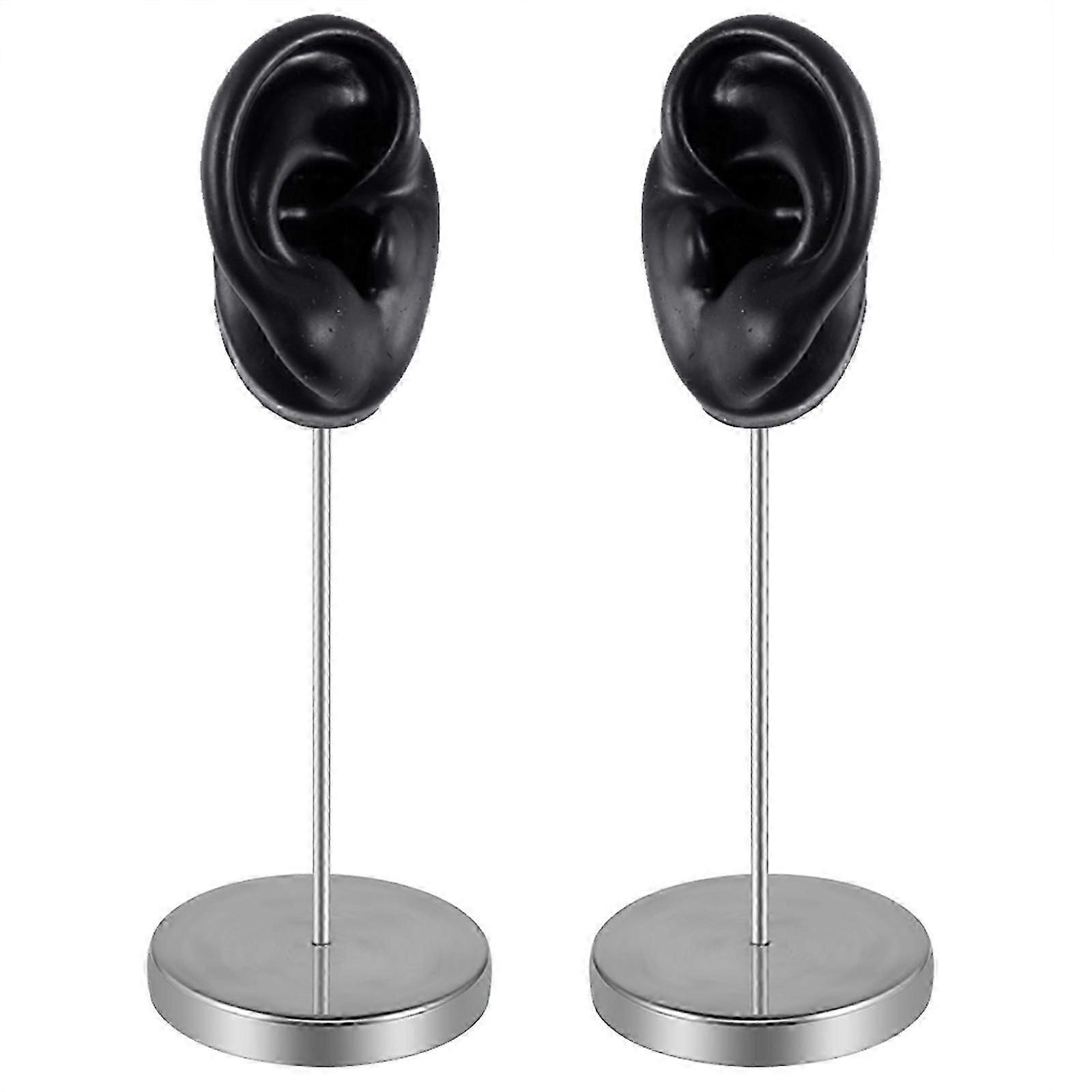 Artificial Ear Model Soft Silicone Left And Right Ear Mold For Acupunctures Training Practical Jewelry Display Props Yellow