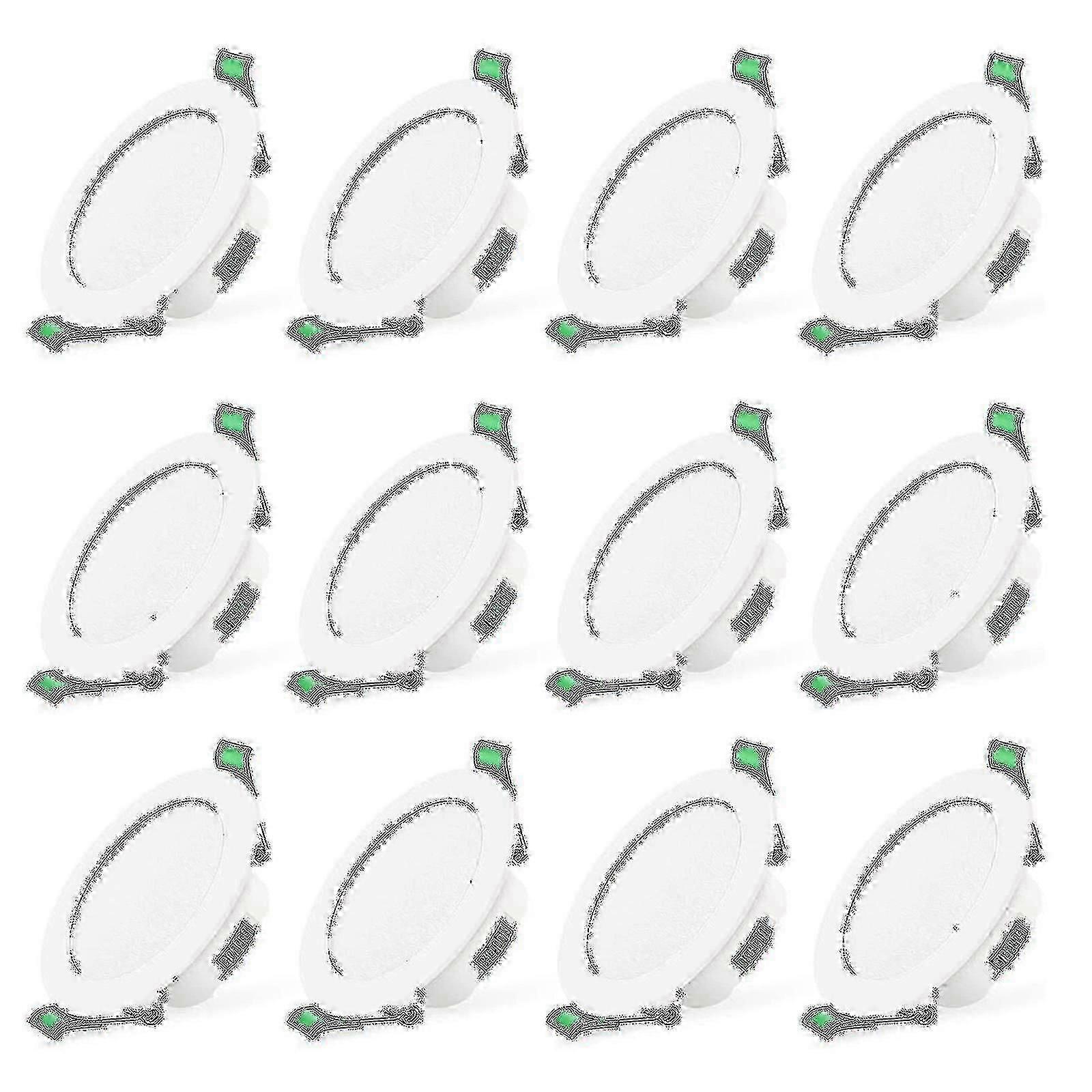 12pcs 7w Led blanco Downlight Luces de techo empotradas Slim Spot Lightc