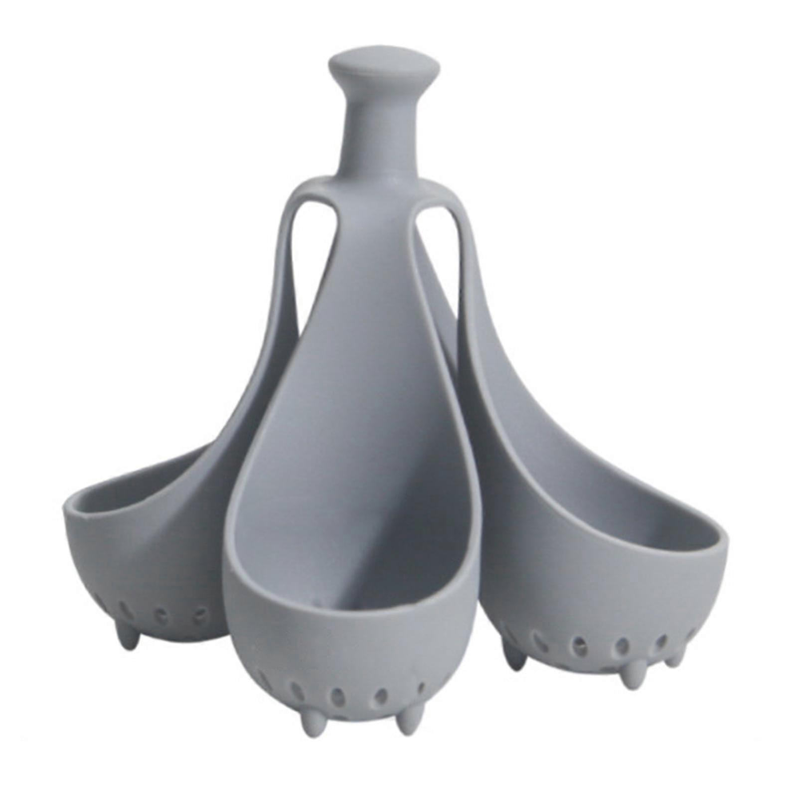Silicone Egg Cooker Cups with Anti-Scald Handle for Kitchen Home