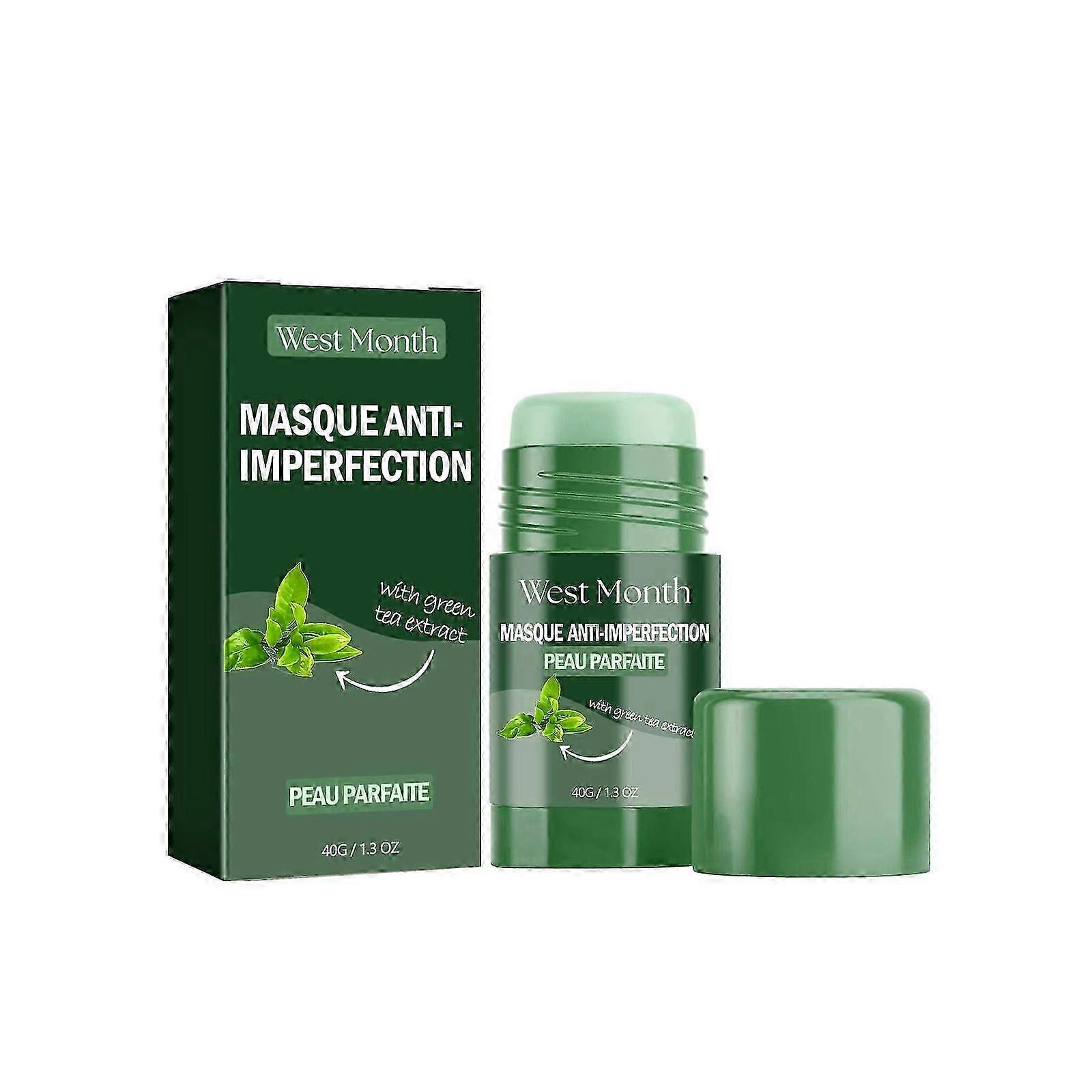 West Month Green Tea Mask Stick Clean Repair Face Solid Mask