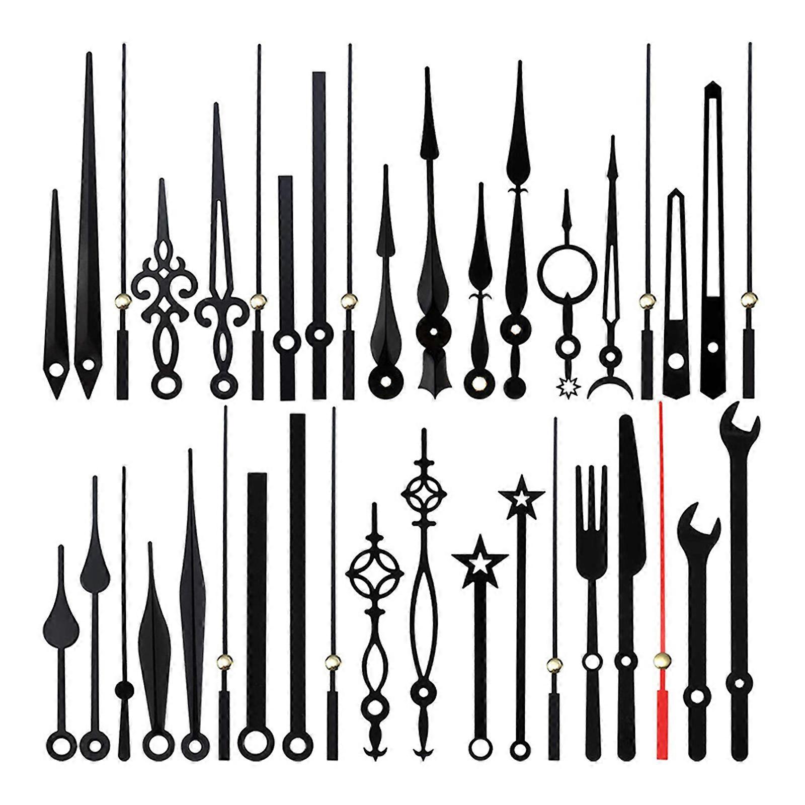 Wall Clock Hands Mechanism Watch Second Mutes Pointers DIY NeedlesFitting Replaceable Wall Clock Repairing Parts 14pcs