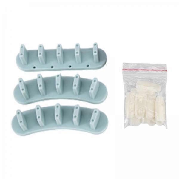 4x Nail Art Display Stand Set with False Nail Manicure Tools for Home And Salon