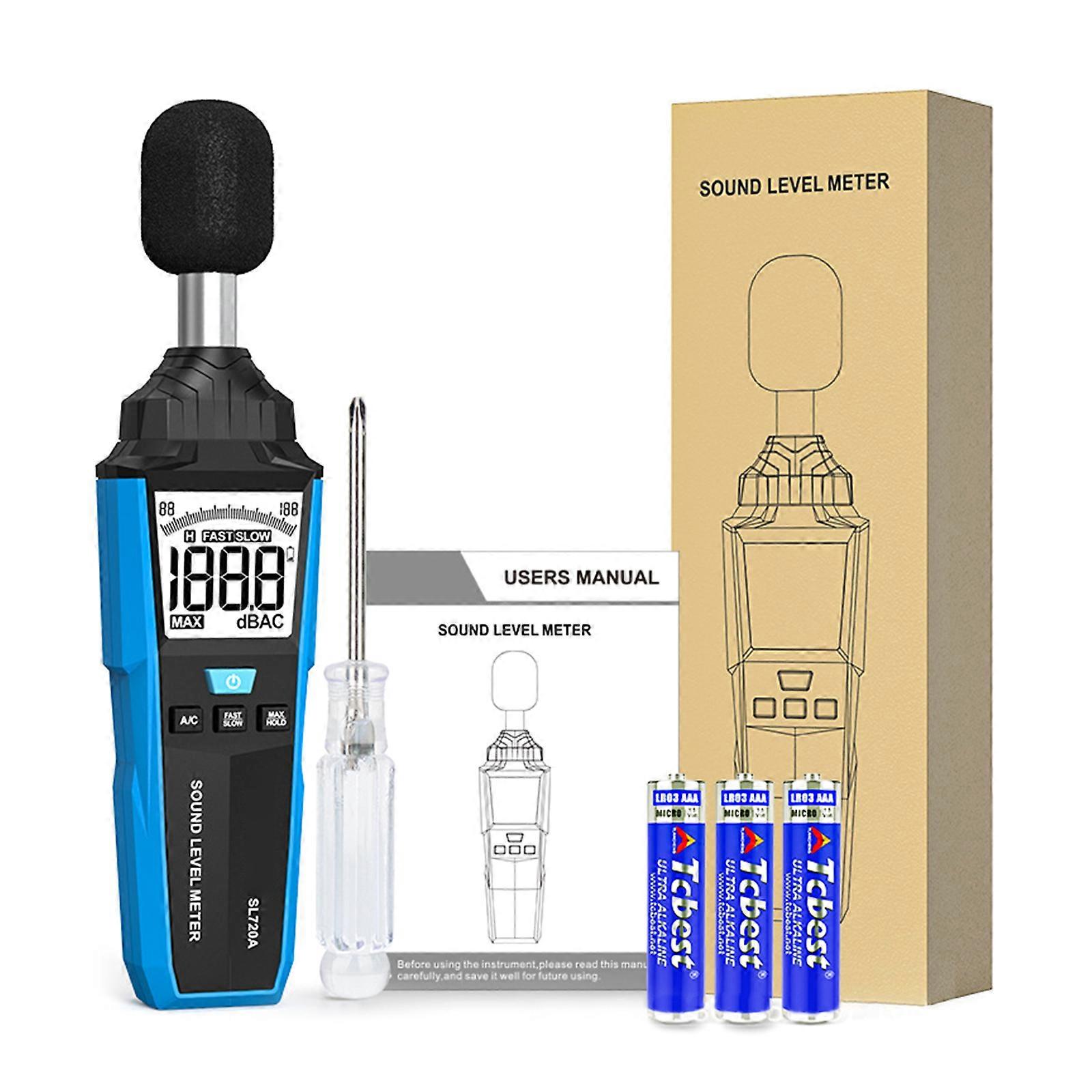 Mini Digital Sound Level Meter-Logger 30-130dB Audio-Noise Measuring Instrument Mini DB-Meter Environmental Tester Alarm