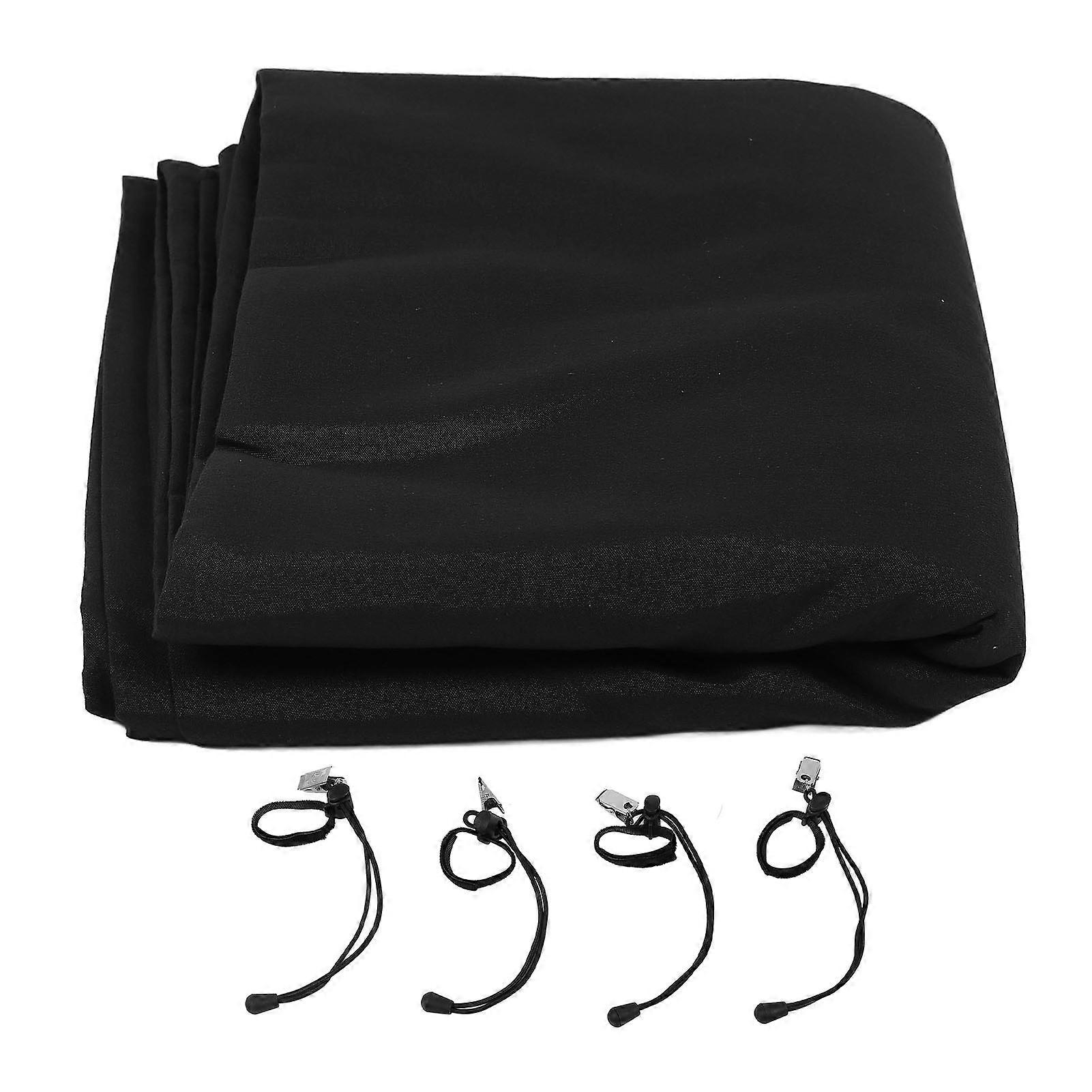 Backdrop Background for Photography High Density Photo Backdrop Curtain Screen Foldable for Photoshoot Portraits Party Video Studio Black 3x6m / 9.84