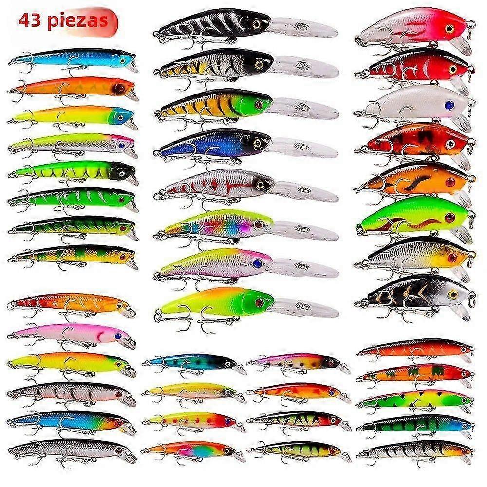 Fishing Lures Set Mini Minnow Floating Swing Crankbait Wobblers Artificial Bionic Hard Bait For Ocea