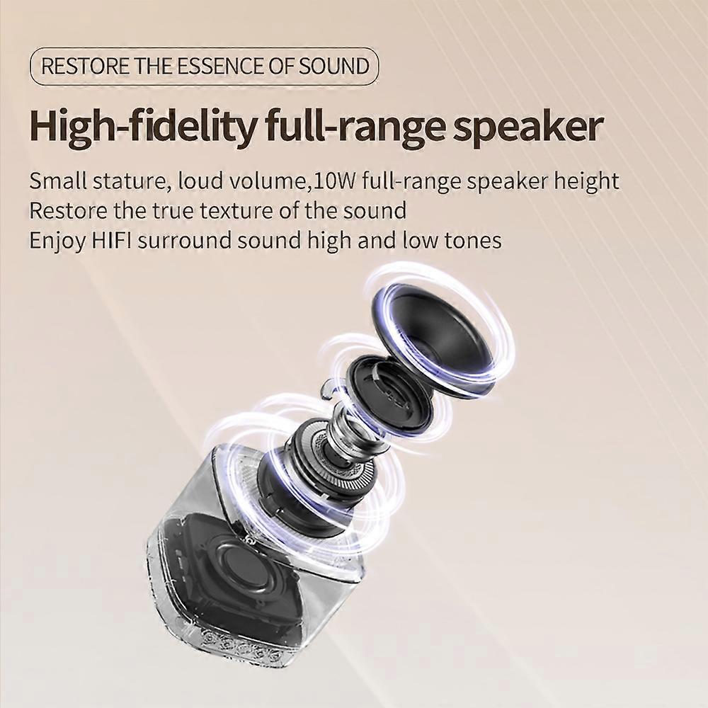 Mini Karaoke Machine Wireless Microphone and Speaker Set with 2 Microphone Rechargeable LED Color Light Handheld Mic Karaoke Speaker Gifts for Birthd