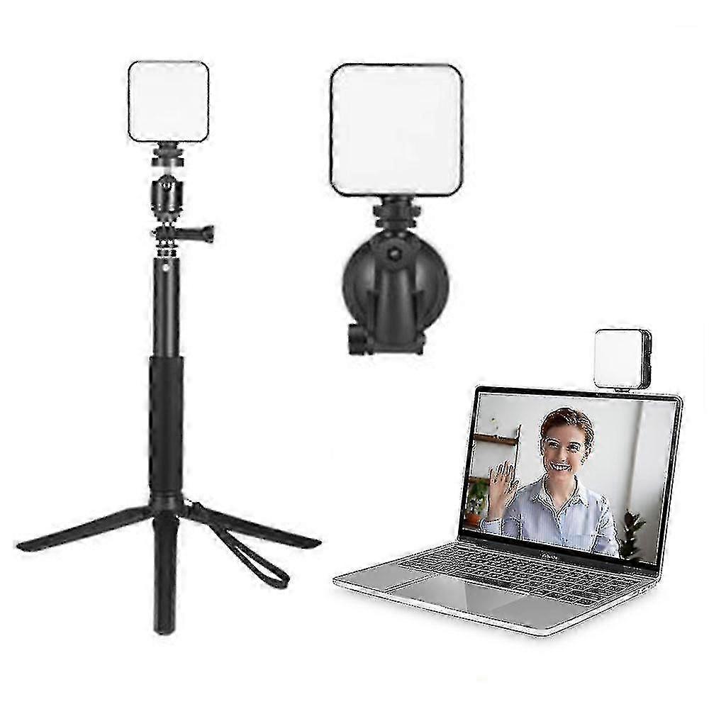 Video Conference Lighting for Computer Calls with Suction Cup