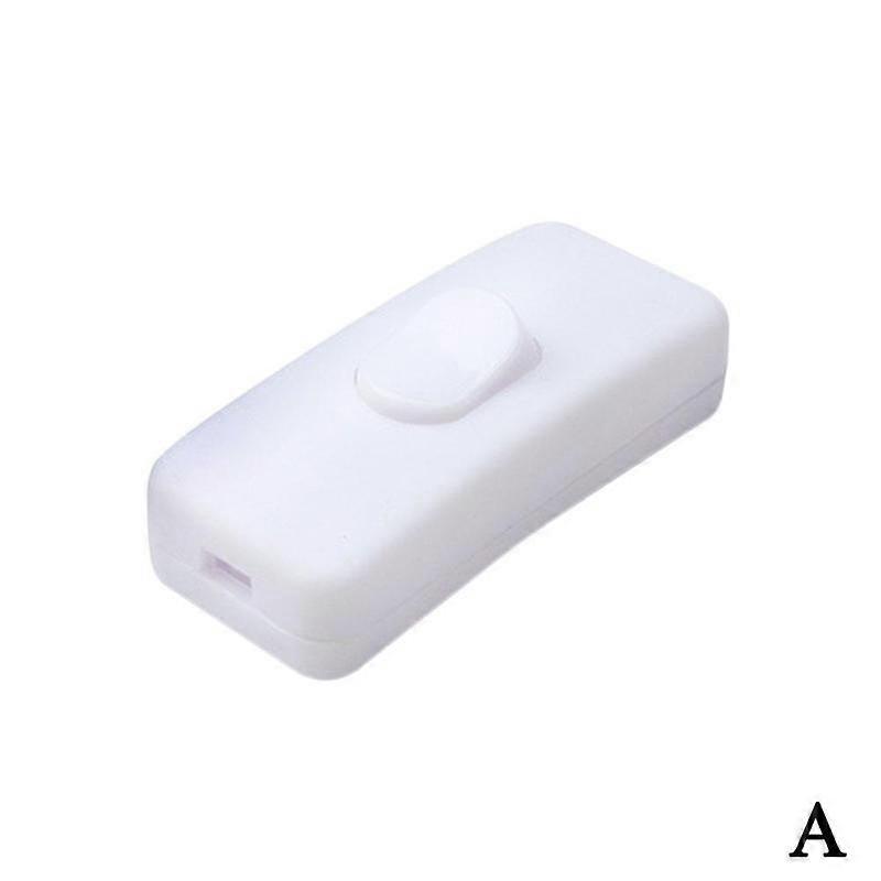 Inline Black White For Table Standard Lamp Cord Rocker Electric Lig