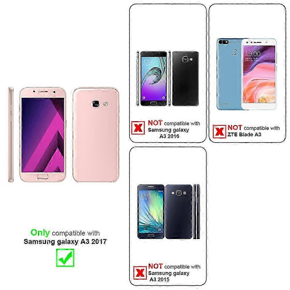 TPU Protective Case Suitable for Certain Brands Galaxy A3 2017 - Carbon Optic Design