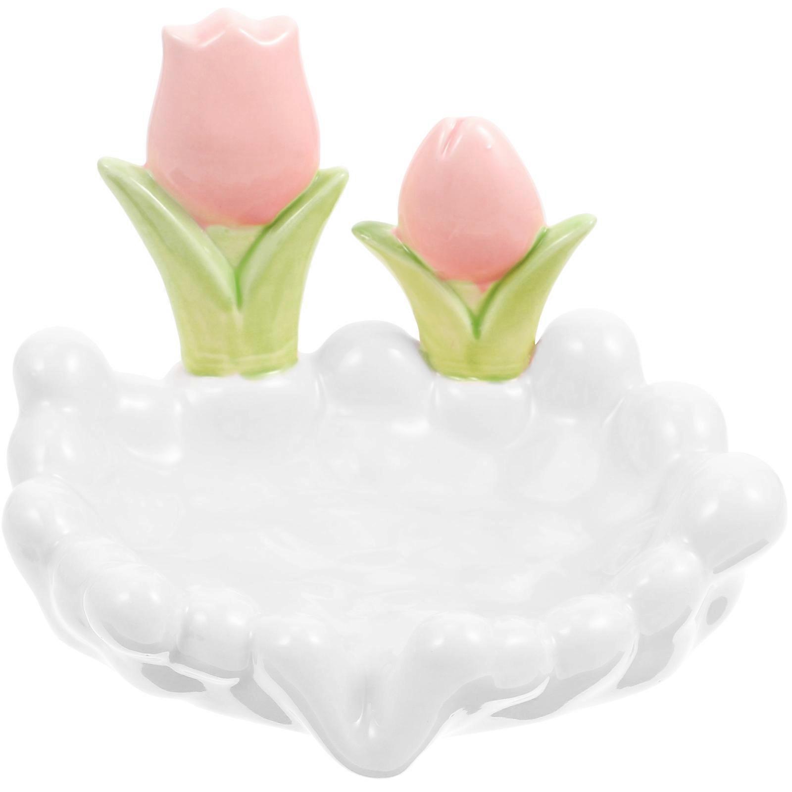 Functional Ceramic Soap Dish, Attractive Design, Enhances Room Appearance