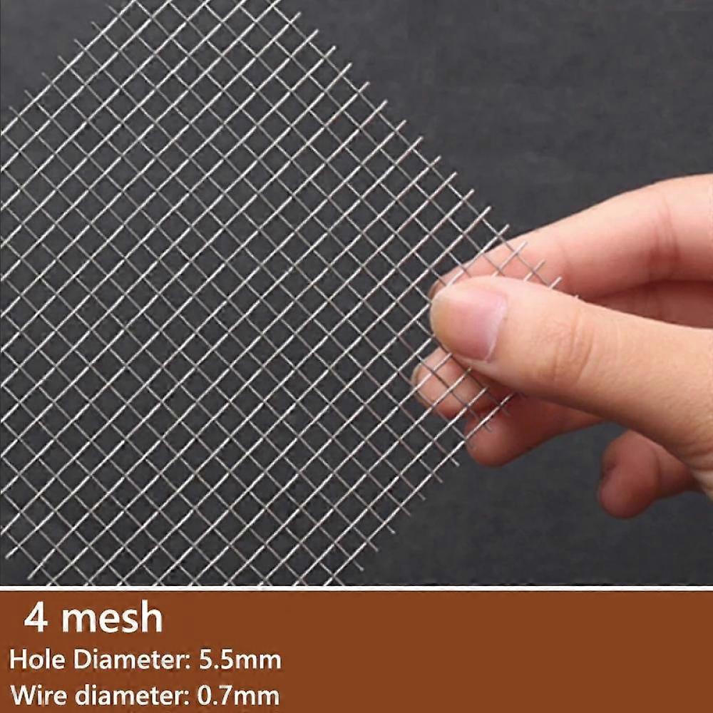 30x90cm Stainless Steel Woven Wire Mesh, Wire Mesh Window Screen Mesh, Prevent Mouse Mice Snakes Hornets Rodents Entering,Easy to Cut and Install
