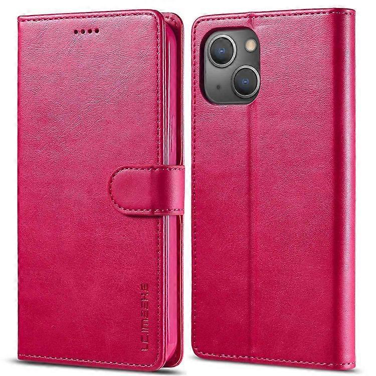 LC.IMEEKE Compatible For iPhone 14 6.1 inch Flip Folio Book PU Leather Case Wallet Stand Shockproof TPU Inner Shell Phone Cover
