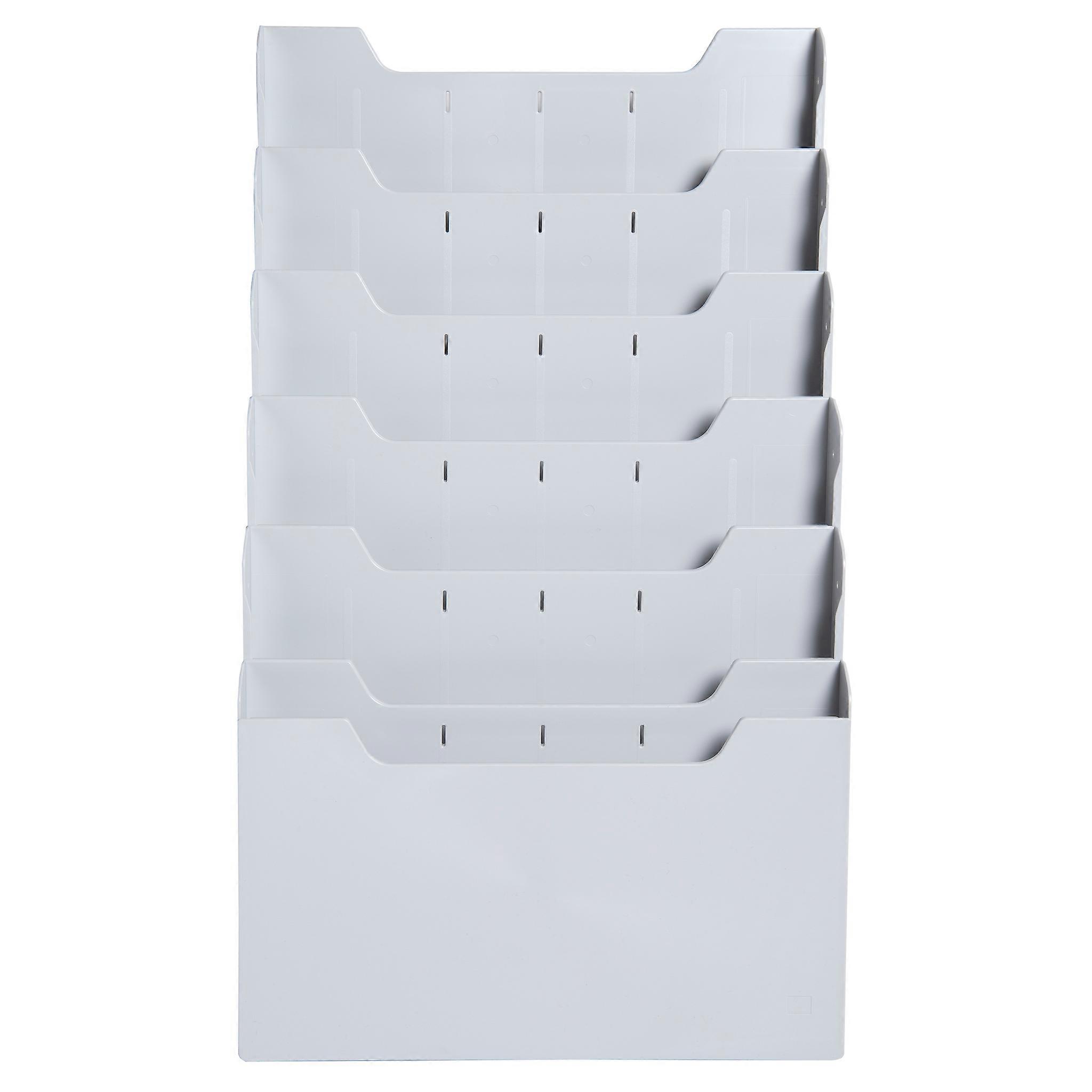 Exacompta 63240D WALL RACK A4 LANDSCAPE (6) clear - Light grey