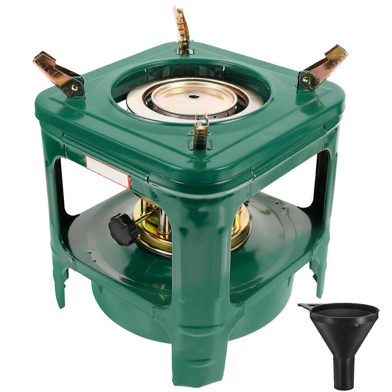 Convenient Camping Stove Featuring a Removable Grill and Stable Structure
