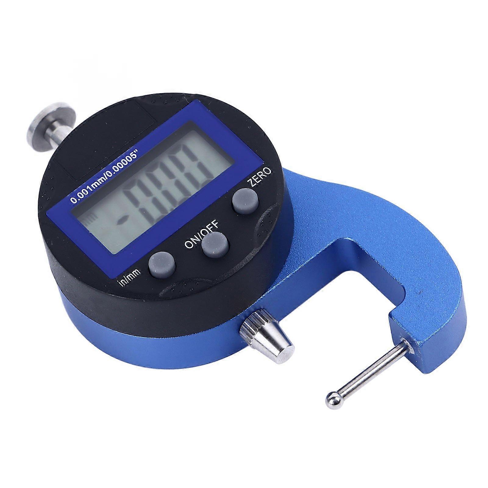 Micro Digital Thickness Gauge Accurate Dial for Pipe Wall 0.0005in 0.01mm Resolution