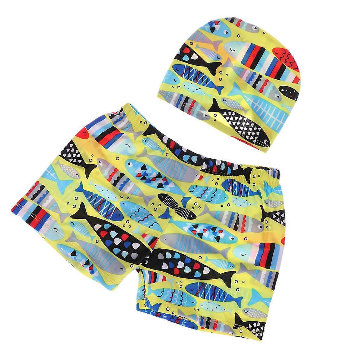 Childrens Swimsuits Baby Swim Trunks Cartoon Design L Size Polyester For Beach And Pool 1 Set